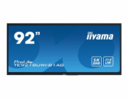 iiyama ProLite TE9218UWI-B1AG - 92" Třída úhlopříčky (91.5" zobrazitelný) displej LCD s LED podsvícením - interaktivní digital signage - s dotyková obrazovka (multi touch) / volitelná funkce PC slotu 