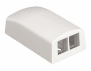 Panduit NetKey Surface Mount Boxes - Krabice k upevnění na povrch - arktická bílá - 2 porty - pro P/N: LD3IW10-A, LD3IW6-A, LD3IW8-A, LD5IW10-A, LD5IW8-A