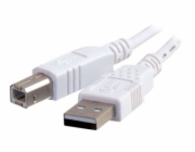 C2G - Kabel USB - USB (M) do USB typ B (M) - USB 2.0 - 3 m - bílá