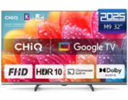 CHiQ L32FM9E TV 32", FHD, LED, metalická bezrámečková, Smart, Google TV, HDR, Chromecast