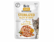 BRIT Care Cat Sterilized Salmon&Tuna Pouch - wet cat food - 85 g