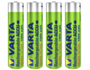 1x4 Varta Rechargeable Aku AAA NiMH 1000 mAh Micro