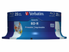 1x25 Verbatim BD-R Blu-Ray 25GB 6x Speed DL Wide Printabl...