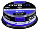 25ks Intenso DVD+R 4,7GB 16x Speed, Cakebox