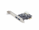 Gembird PCIe radič 2x USB 3.0 ext.+1 USB2.0 interní, PCIe...