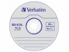 1x10 Verbatim BD-R Blu-Ray 50GB 6x Speed, bila blue Cakebox