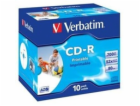 1x10 Verbatim Data Life Plus JC CD-R 80 / 700MB, 52x, pri...