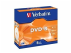 1x5 Verbatim DVD-R 4,7GB 16x Speed, Jewel Case