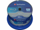 1x50 Verbatim BD-R Blu-Ray 25GB 6x Speed Datalife No-ID C...