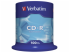 1x100 Verbatim Data Life CD-R 80 700MB, 52x Speed, Spindel