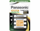 4ks Panasonic NiMH AA 2450 mAh Rechargeable Evolta