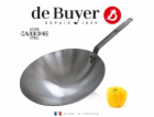 WOK pánev de Buyer, 5114.35, CARBONE PLUS, WOK, ocel, 35 cm