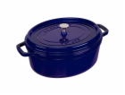 Litinový hrnec Staub La Cocotte 31cm oválný tmave modrý