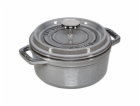 Staub Cocotte 12cm kulaty grafitove seda litina