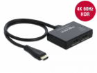 DeLOCK HDMI rozbočovač 1 x HDMI vstup > 2 x HDMI výstup 4...