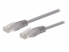 C-TECH kabel patchcord Cat5e, UTP, šedý, 15m
