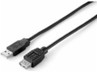 Kabel USB Equip USB-A - USB-A 3 m Czarny (128851)