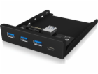 Přední panel Icy Box 3x USB 3.0 + 1x USB-C (IB-HUB1418-i3)