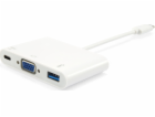 USB Equip Equip USB-C ST-> VGA-/USB-A-BU PD-ADAPTER 0,15 ...