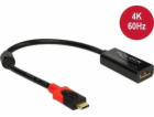 USB adaptér Delock USB-C DisplayPort 0,2 m černý (63928)