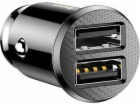 Autonabíječka Baseus Grain 2x USB 5V 3.1A (černá)