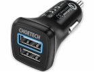 Nabíječka do auta Choetech C0051, 30W QC 3.0 se dvěma por...