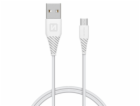 Swissten Datový Kabel Usb / Micro Usb 1,5 M Bílý (6,5Mm)