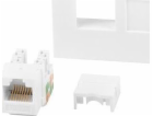 LANBERG RJ45 45x45 socket keystone cat. 6 UTP white