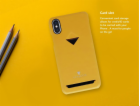 VixFox Card Slot Back Shell for Iphone 7/8 plus mustard y...