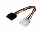 Sbox SATA POWER CABLE 15P-4P/TC- 0.25M SATA-POWER