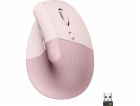 Logitech Lift Vertical Ergonomic Mouse - Dark Rose Vertik...