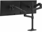 ERGOTRON LX Dual Stacking Arm, Tall Pole, Matte Black ,st...