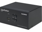 Manhattan HDMI přepínač, 2-Port Dual-Monitor HDMI KVM Swi...