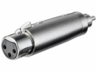 goobay XLR adaptér, Cinch zástrčka > XLR zásuvka 3-pin