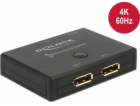 DeLOCK DisplayPort 2 - 1 Umschalter bidirektional 4K 60 H...