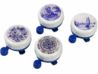 WIDEK Bicycle Bell WHITE COLLECTION DELFT BLUE mix barev ...