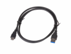 Akyga kabel USB 3.1 type C 1.0m/černá 