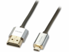 Lindy HDMI Micro - HDMI kabel 4,5m stříbrný (41679)