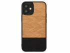 MAN&WOOD case for iPhone 12 mini herringbone nero black