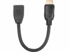 TB Touch HDMI M - HDMI F Adapter, 15 cm., v2.0