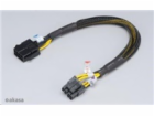 AKASA kabel  prodloužení k 8pin ATX PSU, 30cm