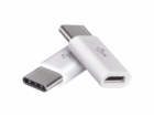 Emos adaptér USB 2.0 Micro-B samice - USB C samec, 2 ks