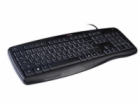 C-TECH Klávesnice KB-107 USB, ERGO,  černá, CZ/SK