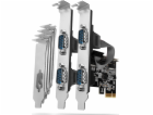 AXAGON PCEA-S4N, PCIe řadič - 4x sériový port (RS232) 250...