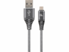 Gembird USB-A - microUSB kabel 1 m šedý (CC-USB2B-AMmBM-1...