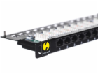 NetRack Patch panel 19 0,5U 24-porty Kat. 6 UTP Czarny (1...