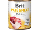 BRIT  Pate & Meat Dog Chicken 800g plechovka