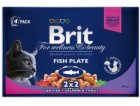 Brit Premium Cat Pouches Fish Plate 400g (4x100g) kapsičk...