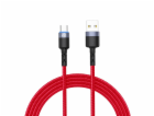 Tellur Data cable USB to Type-C with LED Light, 3A, 1.2m red