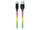 Colorway Datový Kabel Usb /Type-C/ 1m/ 2.4A/ Multicolor